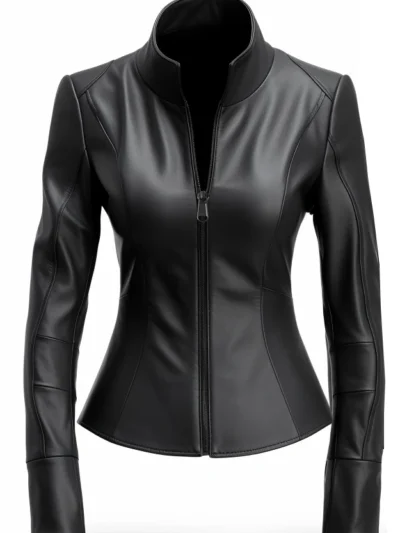 Priscilla Stylish Black Leather Jacket